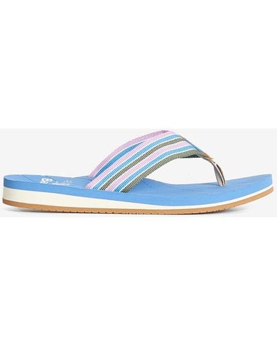 Barbour Seamills Flip Flop Sandals - Blue