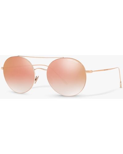 Giorgio Armani Ar6050 Round Sunglasses - Pink