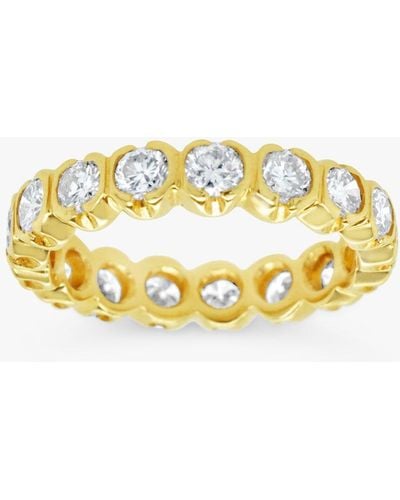 Milton & Humble Jewellery Second Hand 18ct Yellow Gold Diamond Eternity Ring - Metallic