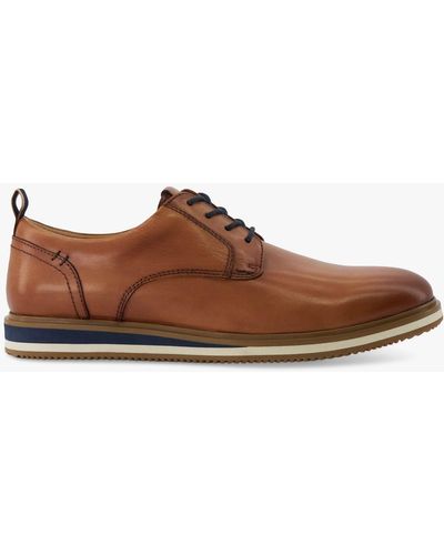 Dune Blaksley Leather Lace-up Shoes - Brown