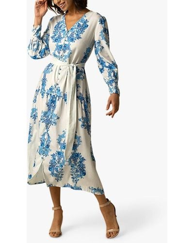 Raishma Kleo Floral Dress - Blue