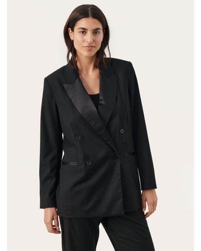 Part Two Dafne Double Breasted Blazer - Black