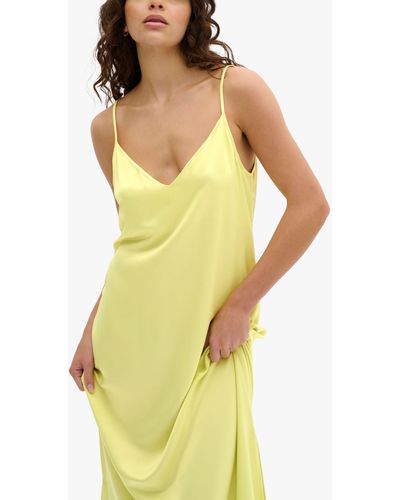 My Essential Wardrobe Estelle Maxi Slip Dress - Yellow