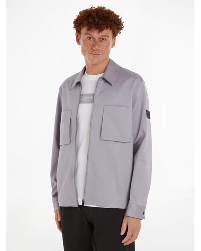 Calvin Klein 3d Pocket Overshirt - Grey