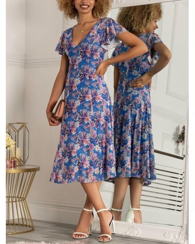 Jolie moi royal blue cheap dress