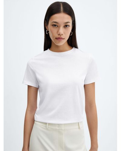 Mango Chalaca Classic Cotton T-shirt - White