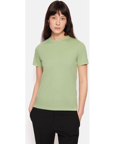 Jigsaw Supima Cotton Crew Neck T-shirt - Green