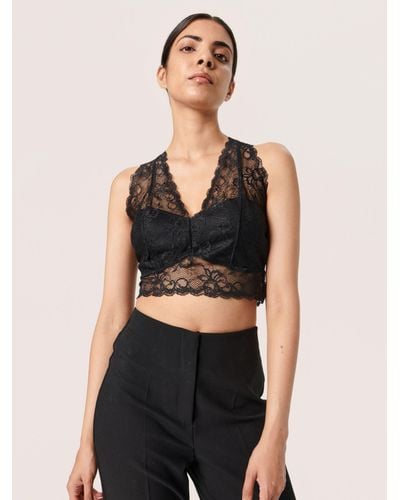 Soaked In Luxury Dolly Lace Bralette - Black