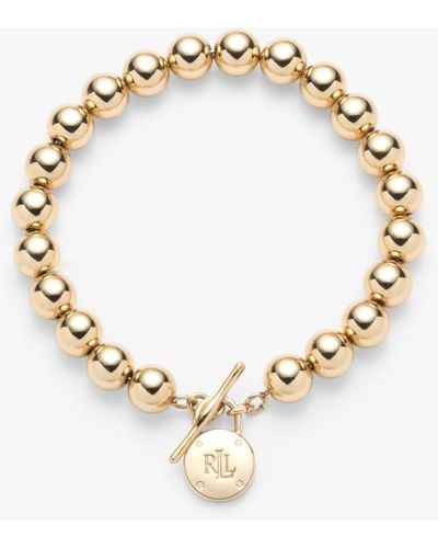Ralph Lauren Lauren Padlock Beaded Bracelet - Metallic