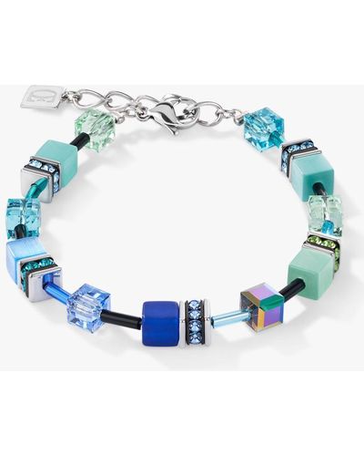 COEUR DE LION Cube Bead Bracelet - Blue
