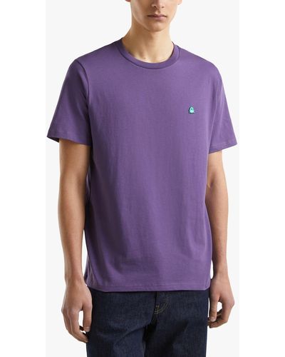 Benetton Short Sleeve T-shirt - Purple