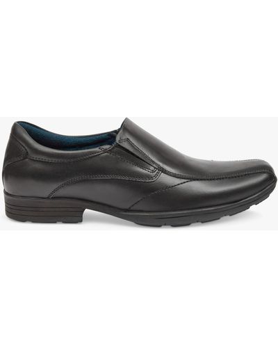 Pod Dundee Leather Loafers - Grey