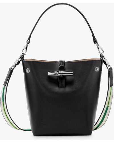 Longchamp Roseau Small Bucket Bag - Black