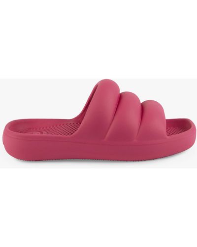 Totes Puffy Slider Sandals - Pink
