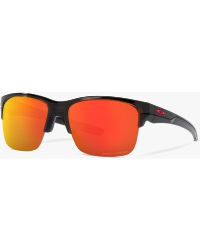 Oakley Oo9316 Thinlink Polarised Rectangular Sunglasses - Red