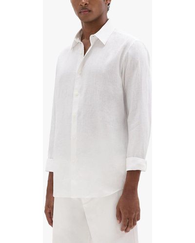Theory Relaxed Linen Shirt - White