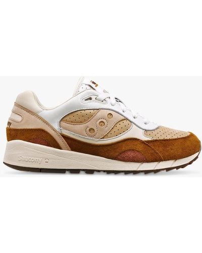 Saucony Shadow 6000 Lace Up Trainers - White