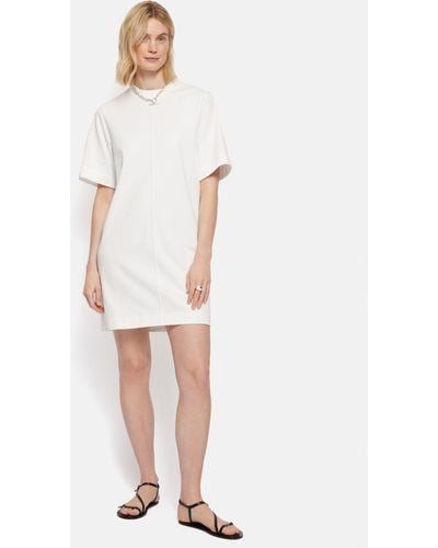 Jigsaw Riley Cotton T-shirt Dress - White