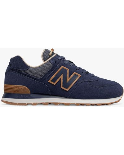 New balance 574 suede blue discount