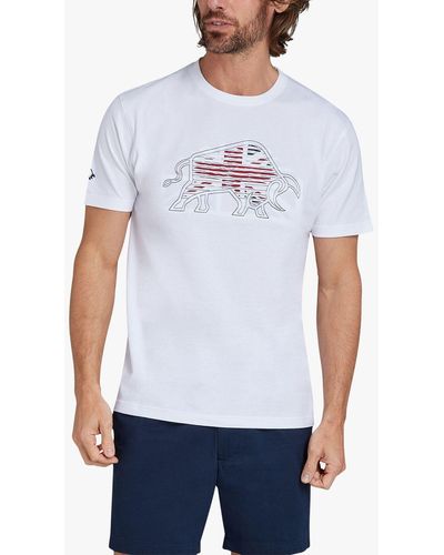 Raging Bull Slash Bull Graphic T-shirt - White