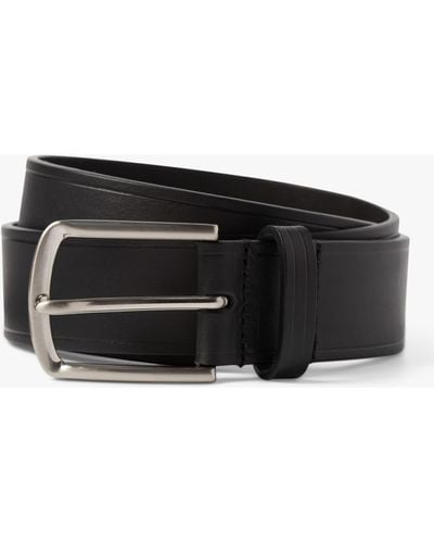 Simon Carter Leather Belt - Black