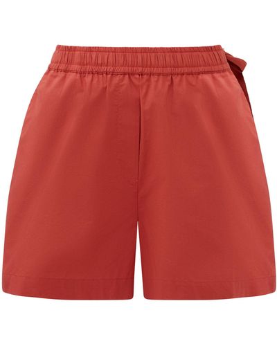 Great Plains Crisp Cotton Shorts - Red