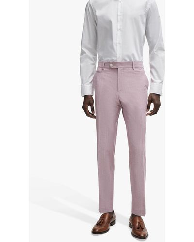 BOSS Boss Slim Fit Heritage Trousers - Purple