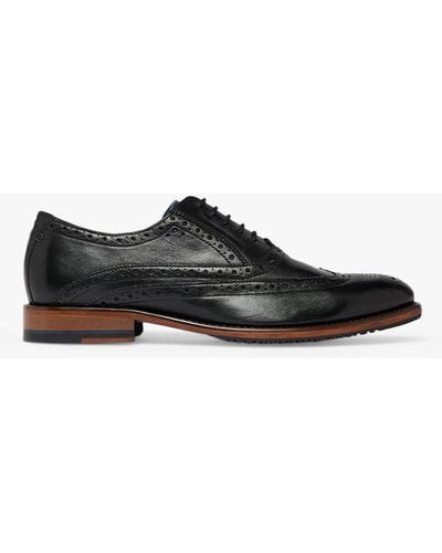 Oliver Sweeney Ledwell Leather Oxford Wing Tip Brogue - Black