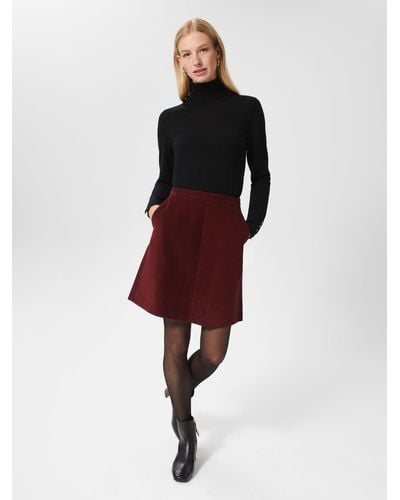 Hobbs Ria Cord Mini Skirt - Red