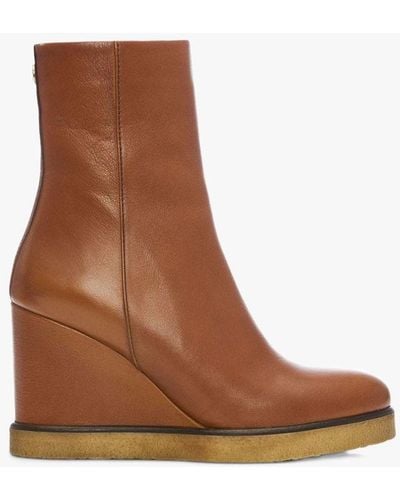 Moda In Pelle Ambaline Leather Ankle Boots - Brown