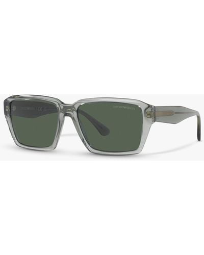 Emporio Armani Ea4186 Rectangular Sunglasses - Green