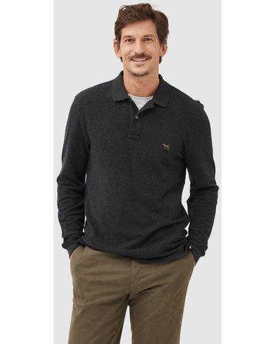 Rodd & Gunn Gunn Cotton Slim Fit Long Sleeve Polo Shirt - Multicolour