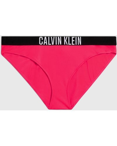 Calvin Klein Logo Bikini Bottoms - Pink