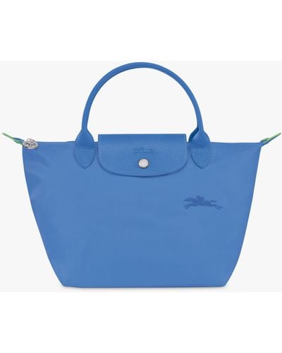 Longchamp Le Pliage Recycled Canvas Small Top Handle Bag - Blue