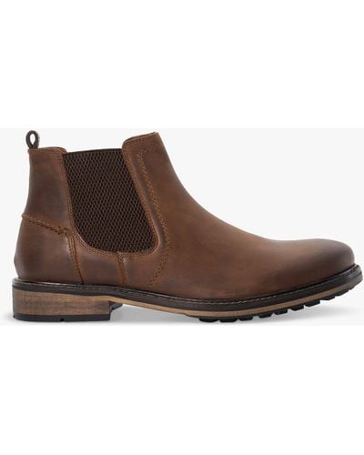 Dune Chorleys Leather Boots - Brown