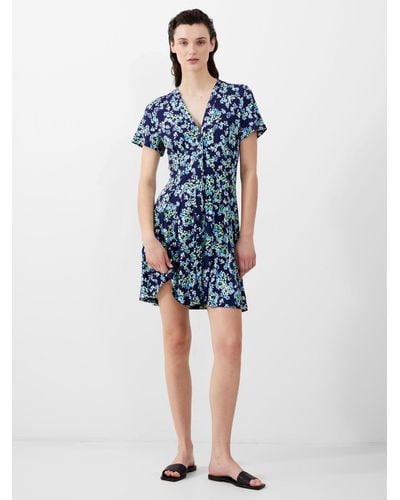 French Connection Benedetta Meadow Dress - Blue