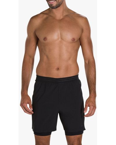 Speedo Reflectwave Flex 2-in-1 Swim Shorts - Black