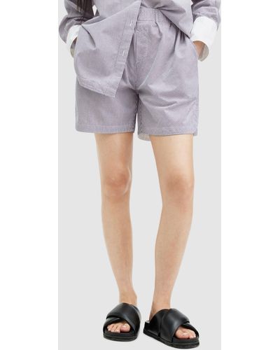 AllSaints Karina Organic Cotton Shorts - Grey