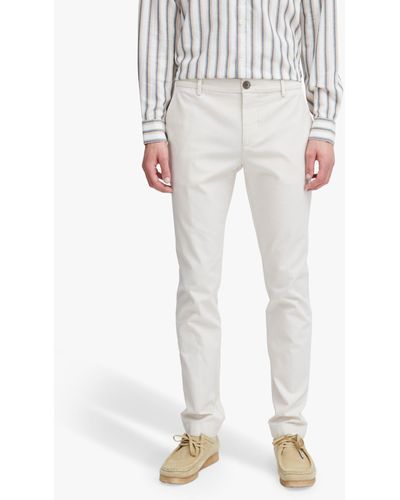 Casual Friday Philip Slim Fit Performance Trousers - White