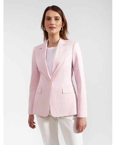 Hobbs Blake Cotton Blazer - Pink