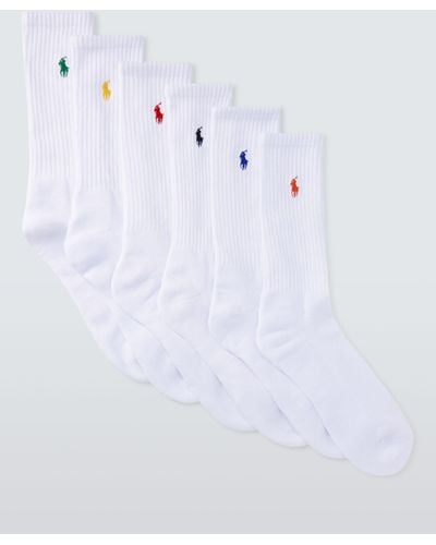 Ralph Lauren Crew Socks - White