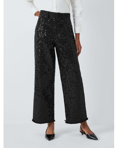 Sister Jane Renoir Sequin Trousers - Black