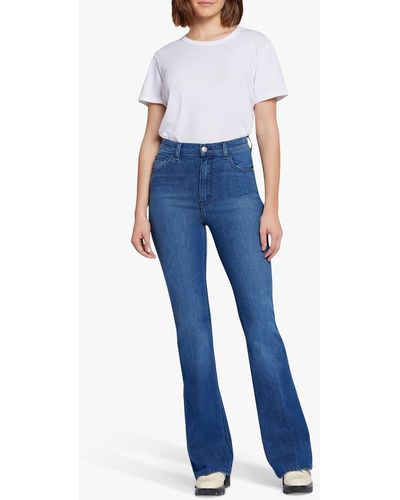 Current/Elliott The Side Street High Rise Flare Jeans - Blue