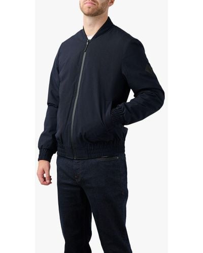 Guards London Mayfield Padded Water Resistant Bomber Jacket - Blue