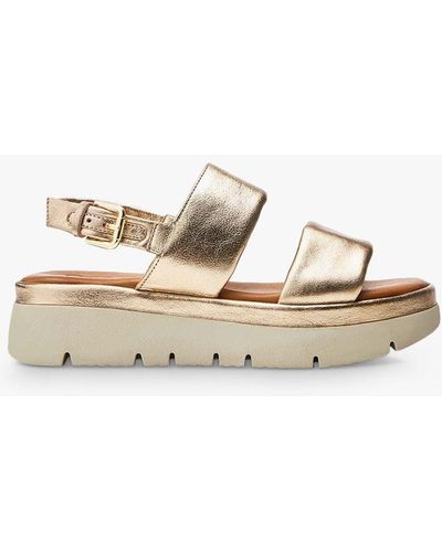Moda In Pelle Netty Leather Sandals - Natural