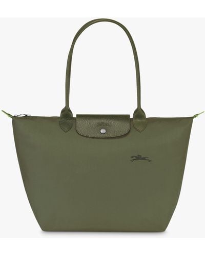 Longchamp Le Pliage Green Recycled Canvas Small Shoulder Bag