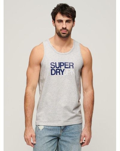 Superdry Sportswear Relaxed Vest Top - White