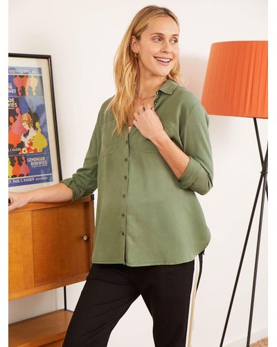 Isabella Oliver Raffa Maternity Shirt - Green