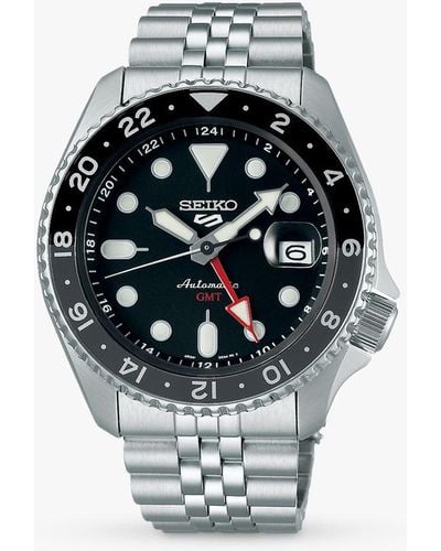 Seiko Ssk001k1 5 Sport Series Automatic Date Bracelet Strap Watch - White