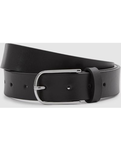 Reiss Carrie Leather Jeans Belt - Black